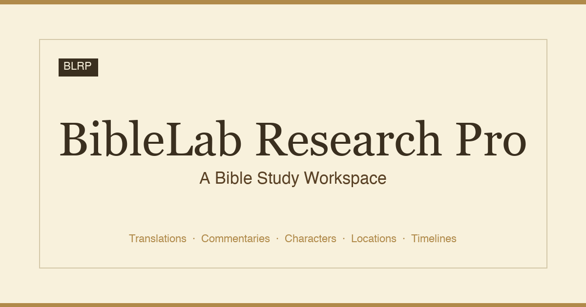 Scripture Labs BibleLab - Bible Blender