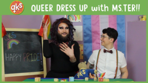 Video frame from YouTube's children channel Queer Kid Stuff