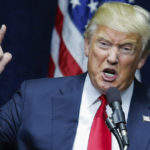 Donald Trump speaking at rally