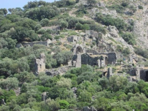 Archaeologists say they may have discovered the real Santa Claus (Saint Nicholas) tomb in Turkey. 2 Ruins on Gemiler Island