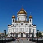 Cathedral of Christ the Saviour, Moscow. View from southeast