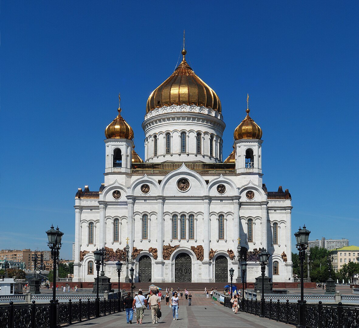 Cathedral of Christ the Saviour, Moscow. View from southeast