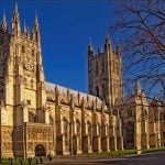 Canterbury Cathedral UK from the south-west