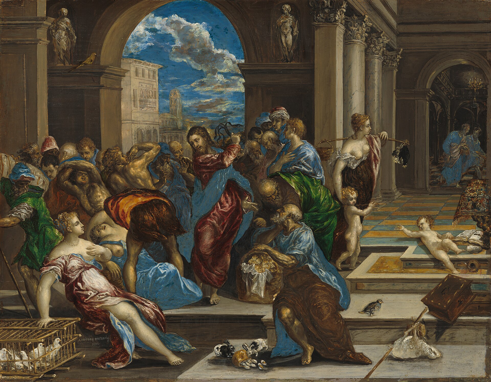 Christ cleansing the Temple