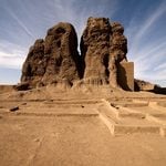 he large mud brick temple, known as the Western Deffufa in the ancient city of Kerma, Sudan