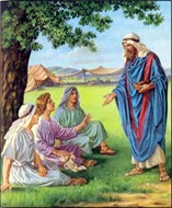 abraham feeds three guests thumb 1