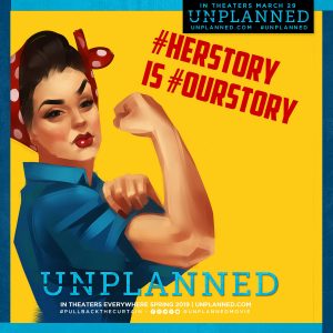 Flyer for anti-abortion movie Unplanned