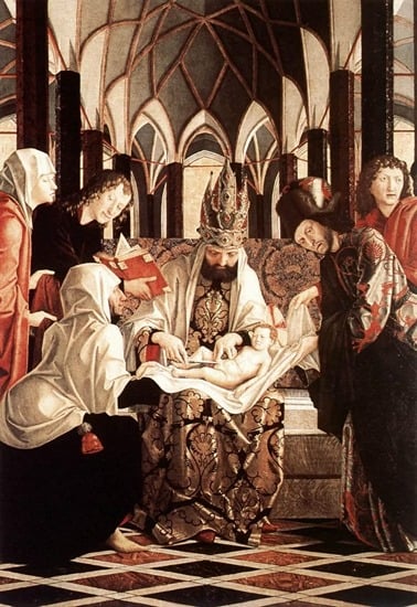 michael pacher st wolfgang altarpiece circumcision wga16822 thumb